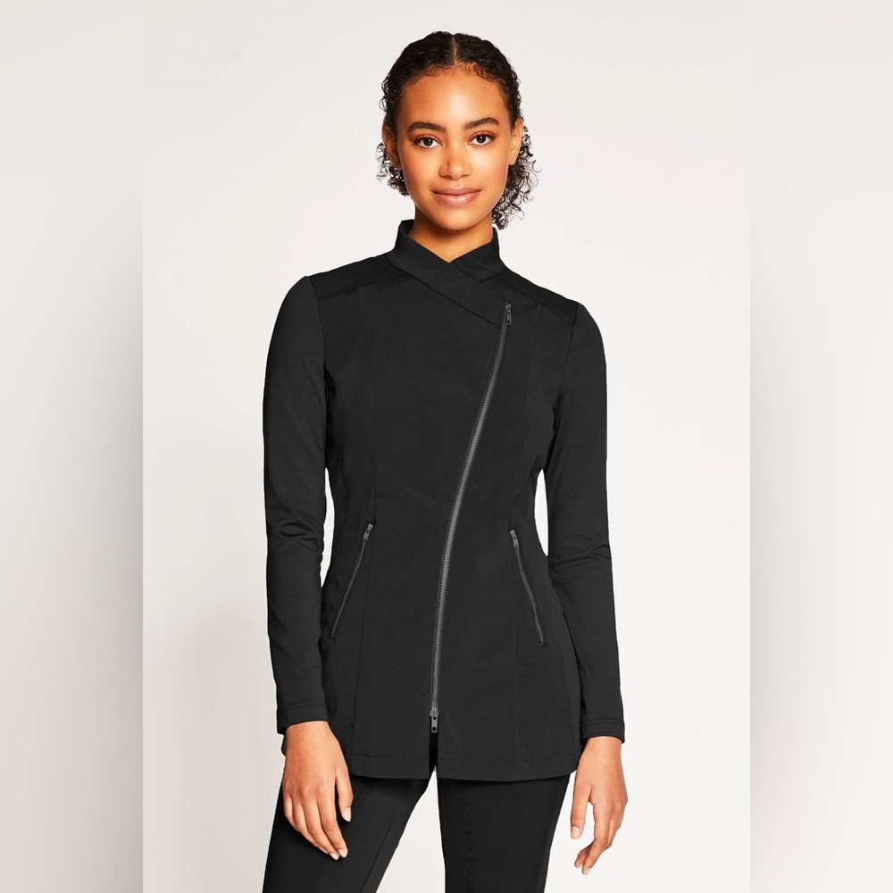 Noel Asmar Uniform Signature Jada Asymmetrical Tunic in Black Size XXS
